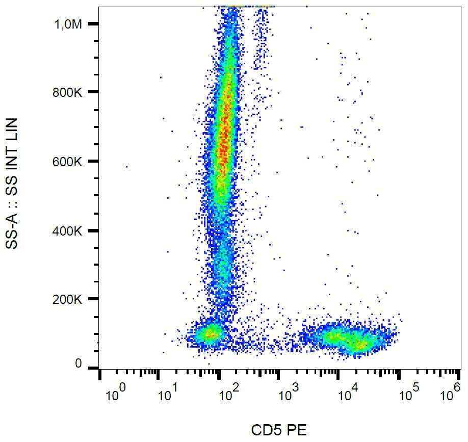 Monoclonal Mouse anti-Human CD5 Antibody (clone L17F12, PE, WB)