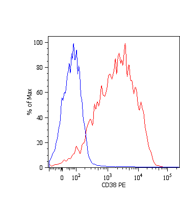 Monoclonal Mouse anti-Human CD38 Antibody (clone HIT2, PE, IHC, WB)