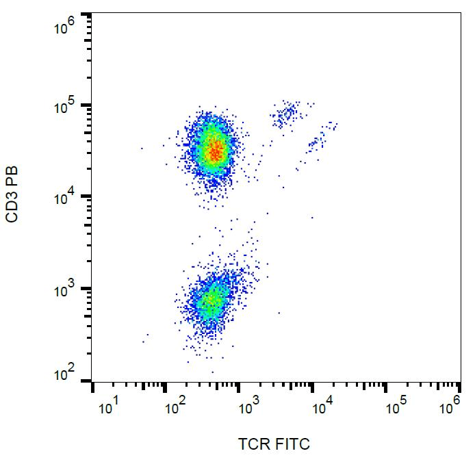 Monoclonal Mouse anti-Human TCR Gamma + TCR Delta Antibody (clone B1, FITC, IHC)