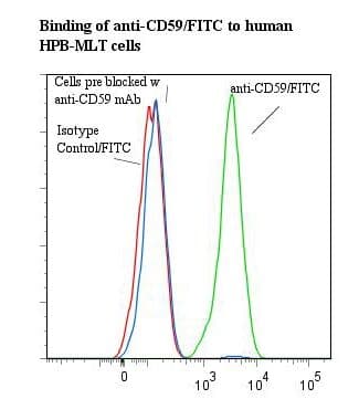Monoclonal Mouse anti-Human CD59 Antibody (clone BRA-10G, FITC)