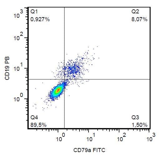 Monoclonal Mouse anti-Human CD79A / CD79 Alpha Antibody (clone HM57, FITC, IHC)