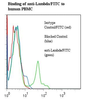 Mouse Anti-Human Lambda Light Chain Secondary Antibody (clone ICO106, FITC)