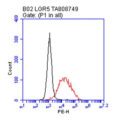 Monoclonal Mouse anti-Human GPR49 / LGR5 Antibody (clone OTI3F2, aa22-543)