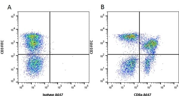 Monoclonal Mouse anti-Pig CD8A / CD8 Alpha Antibody (clone 11/295/33, FITC)