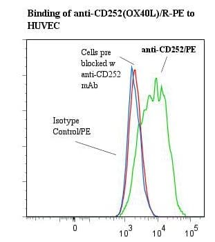 Monoclonal Mouse anti-Human TNFSF4 / OX40L / CD252 Antibody (clone ANC10G1, RPE)