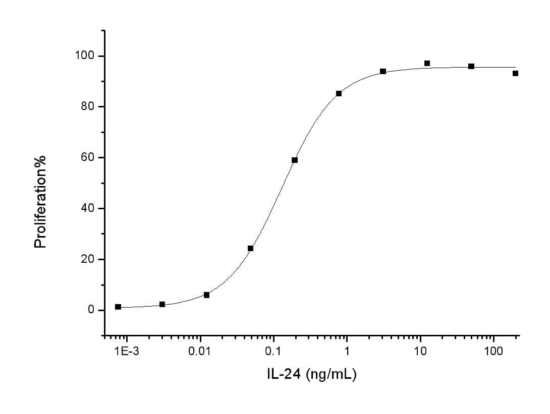 Human IL24 Protein (Recombinant His,C-terminus)