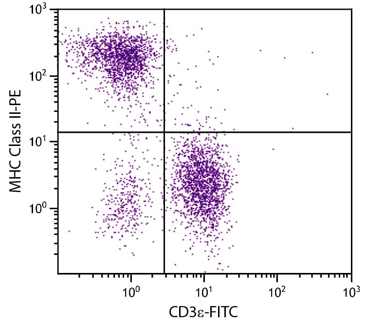 Monoclonal Rat anti-Mouse MHC Class II Antibody (clone NIMR-4, APC, IHC)